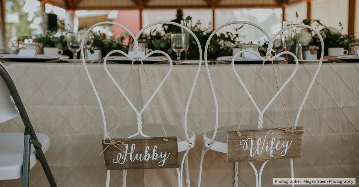 Wife and husband wedding